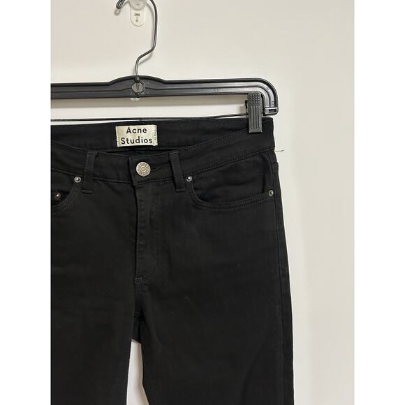 Acne Studios Skin 5 Night Stretch Jeans Size W27 L32 Black Skinny - Picture 2 of 9